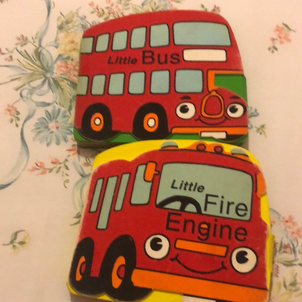 Little bus little fire engine nursery books